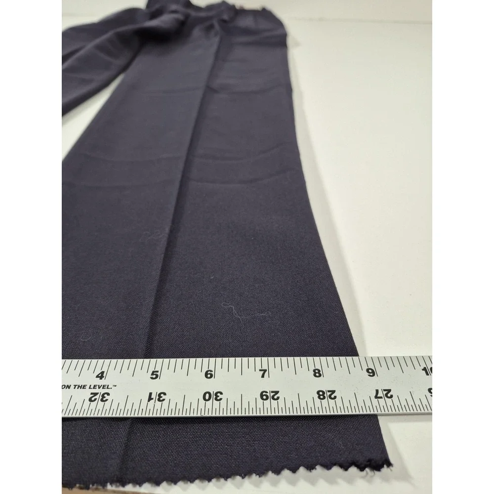 VTG Racquet Club Wool Dress Pants Men's 30x36 Blue Pleated Straight Unhemmed